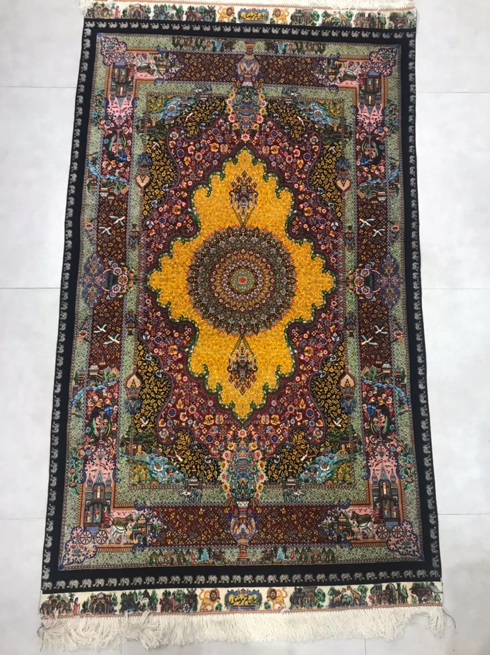 فرش ابریشم 00135