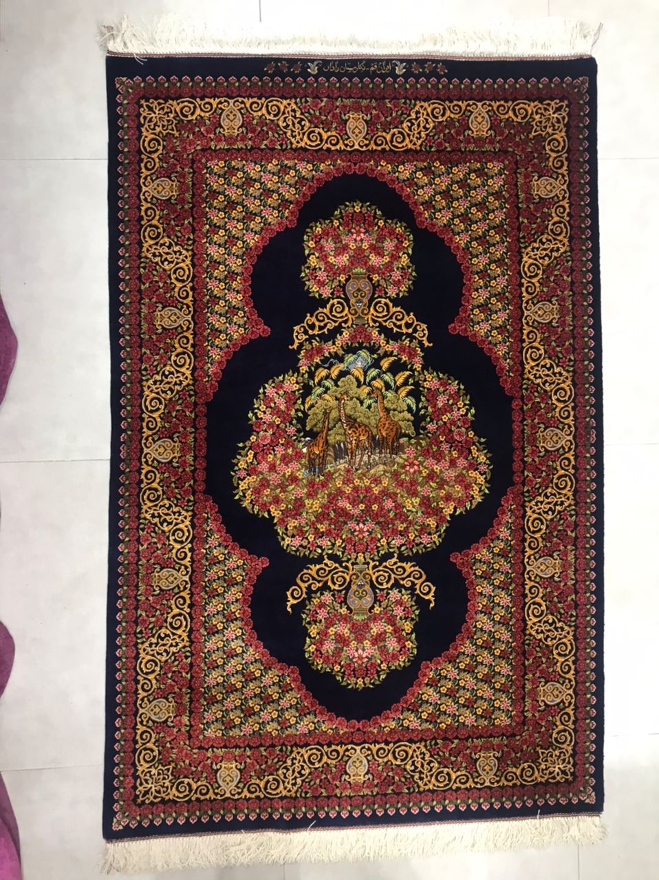 فرش ابریشم 00132