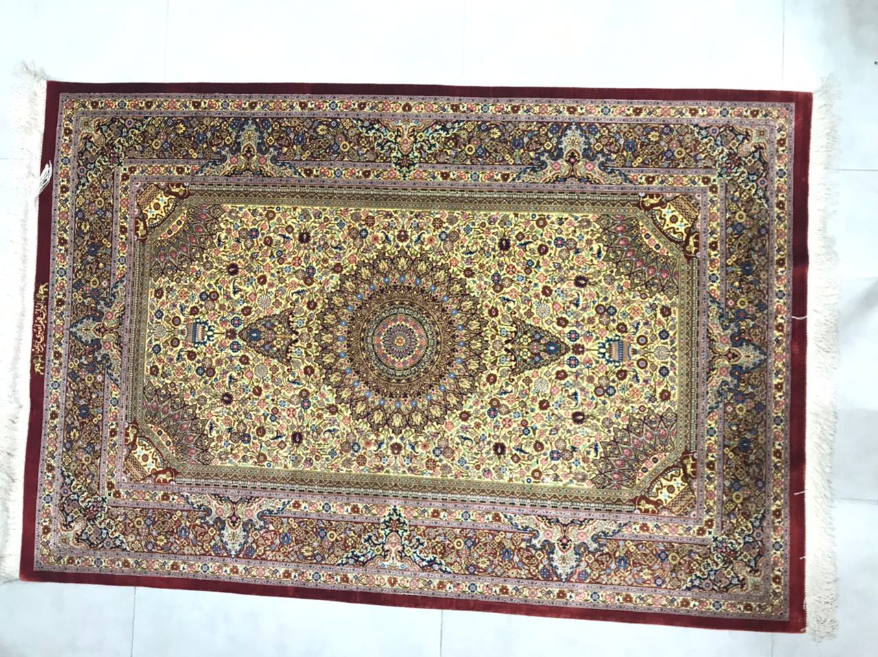 فرش ابریشم 00131